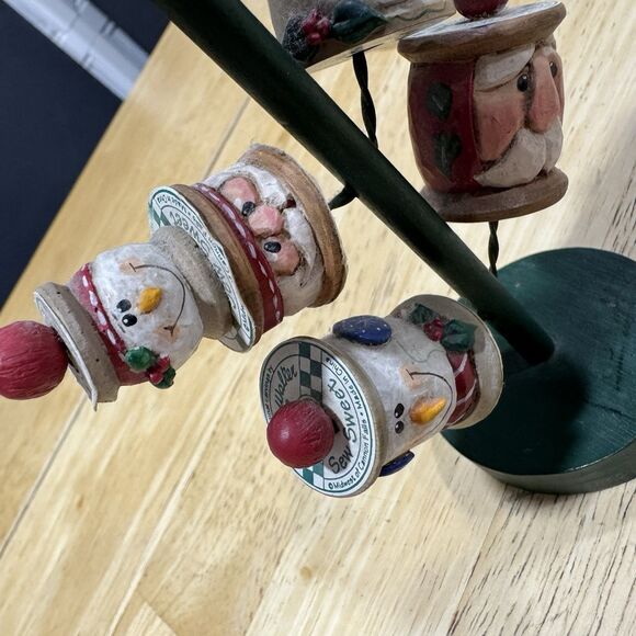Eddie Walker Life's Little Gifts Sewing Spools Christmas Tree Folk Art Country - Picture 13 of 15